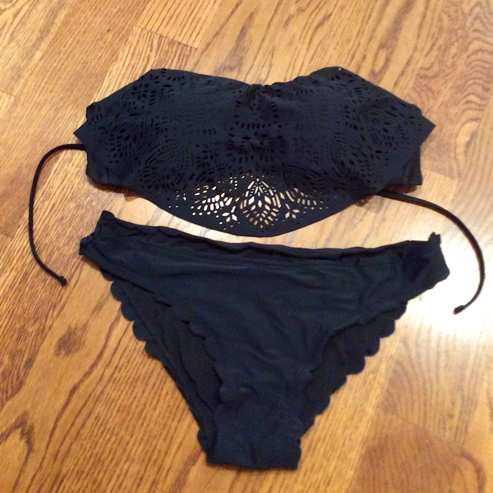 Black Xhilaration Bikini Top